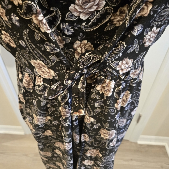 Erika And Co Vintage Floral Corduroy Button Down Dress,  Size XL - Picture 9 of 12